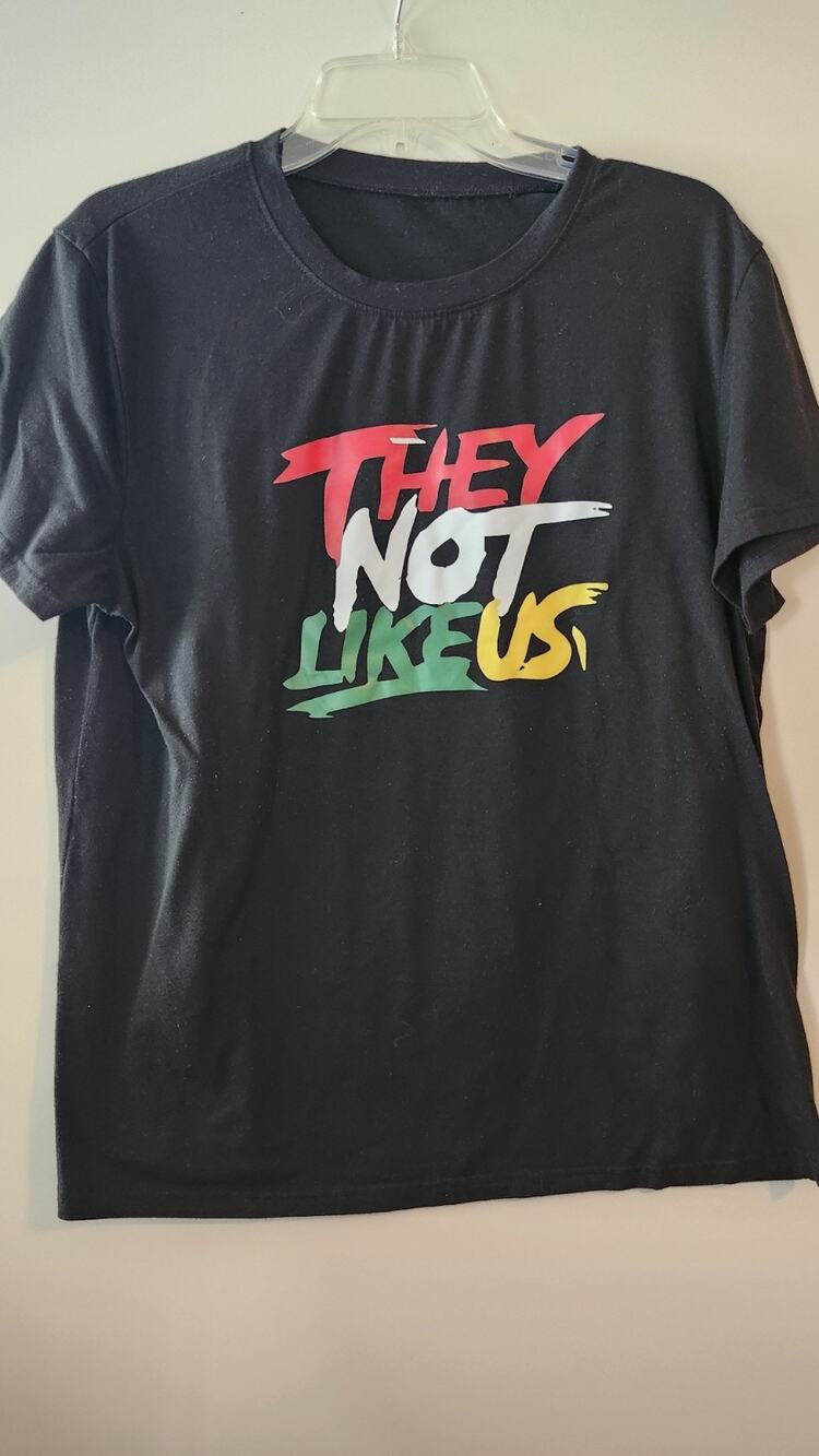 Kendrick Lamar They Not Like Us Graphic Tee Black T-Shirt Mens XXL 2XL #386